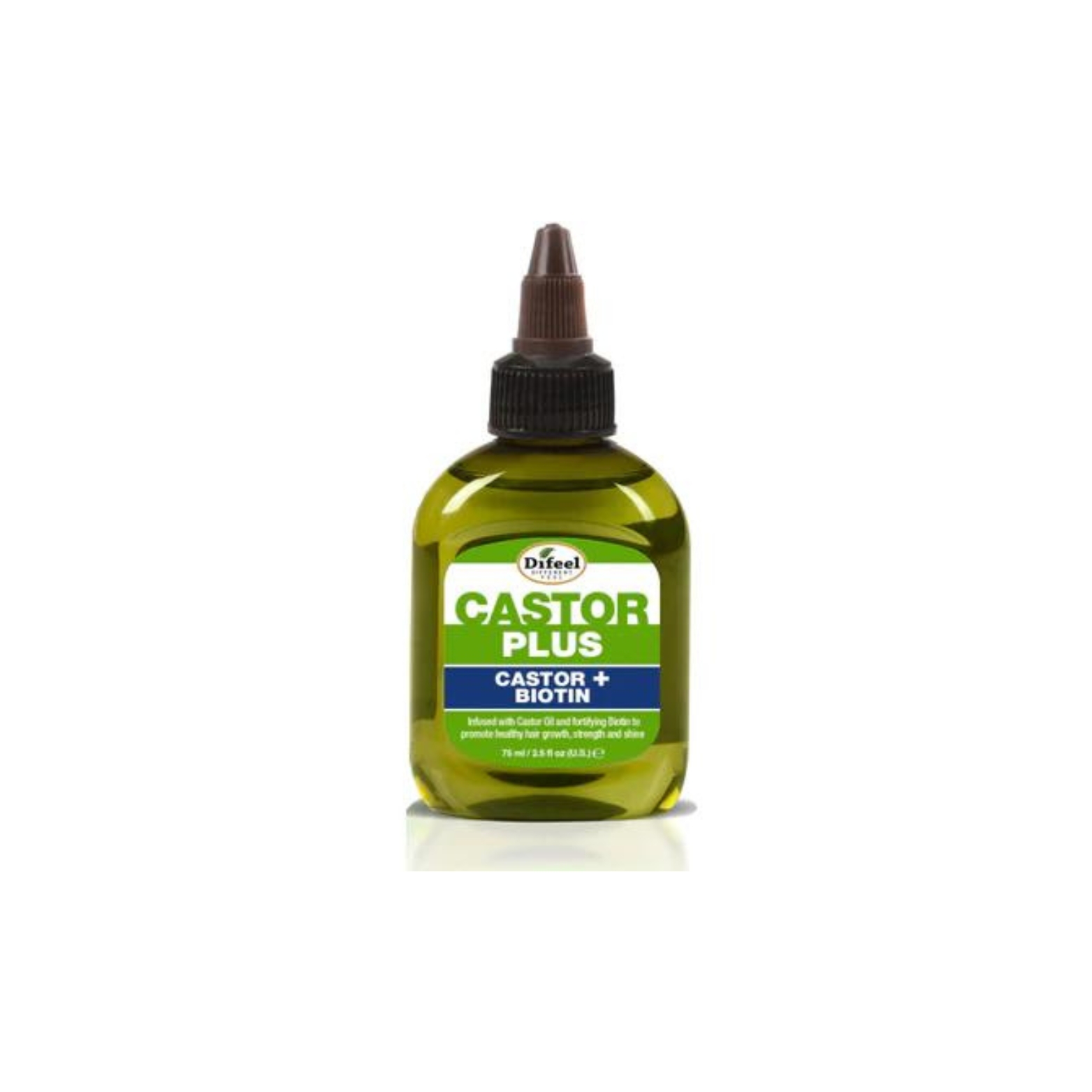 DIFEEL CASTOR PLUS BIOTIN - MEGA-GROWTH PREMIUM HAIR OIL 2.5 OZ.