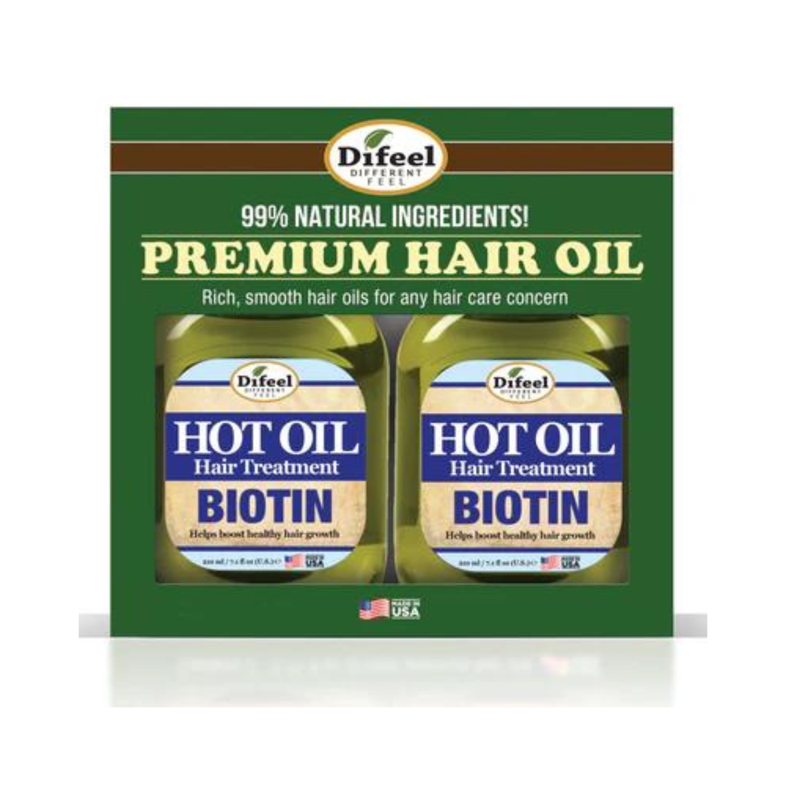 DIFEEL BIOTIN HOT OIL TREATMENT 7.1 OZ. - DELUXE 2-PC GIFT SET