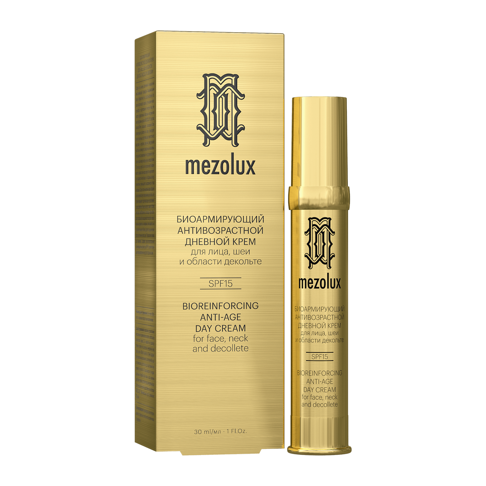 Bio-reinforcing anti-aging day cream for face, neck and décolleté SPF15, 30 ml